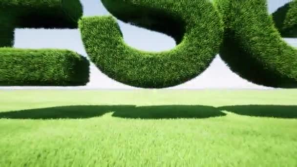 Концепция технологии будущего ESG Глобальные финансы Устойчивая чистая энергия — стоковое видео