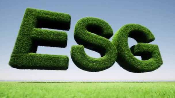 Green grass ESG sign nature landscape Environmental Social Governance