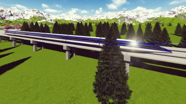 Maglev treni. raster. 2