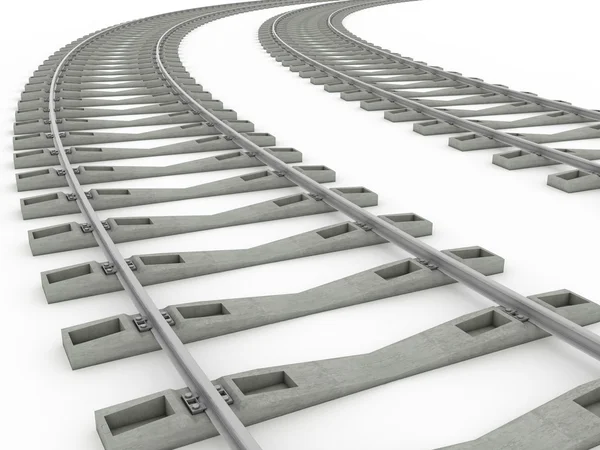 Railway track lines  Raster  Rail 8 — Stock Photo, Image