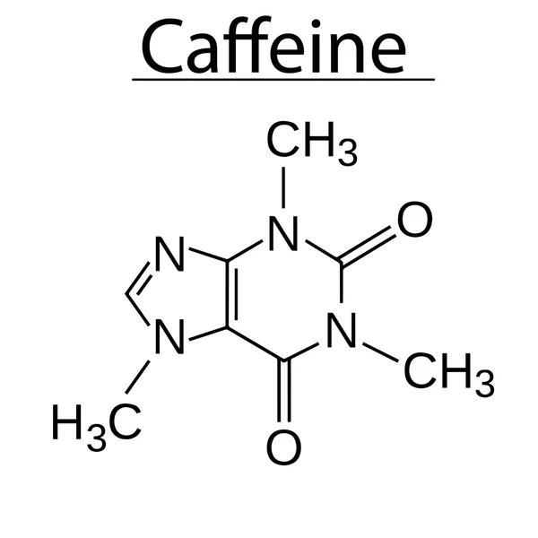 Coffe guajakolu aromatické molekuly. Vektor — Stockový vektor