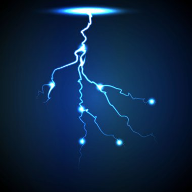 Vektör soyut Mavi Yıldırım flaş arka plan. 2