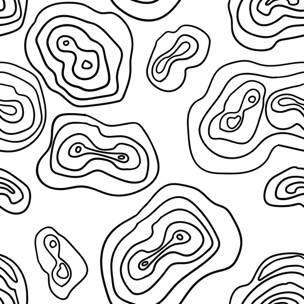 Vector Seamless wave hand-drawn pattern — Stock Vector