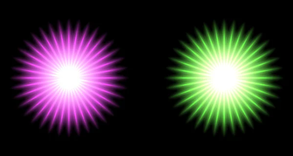 Conjunto de Vector brillante estrella de efecto de luz especial 5 — Vector de stock