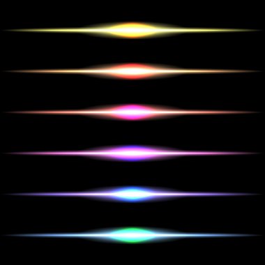 Vektör parlayan özel ışık efekti yıldız kümesi