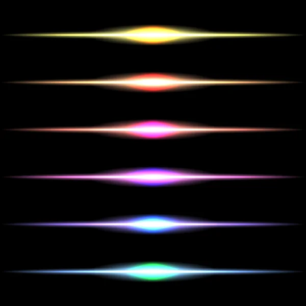 Vektor-Set glüht besonderen Lichteffekt-Stern — Stockvektor