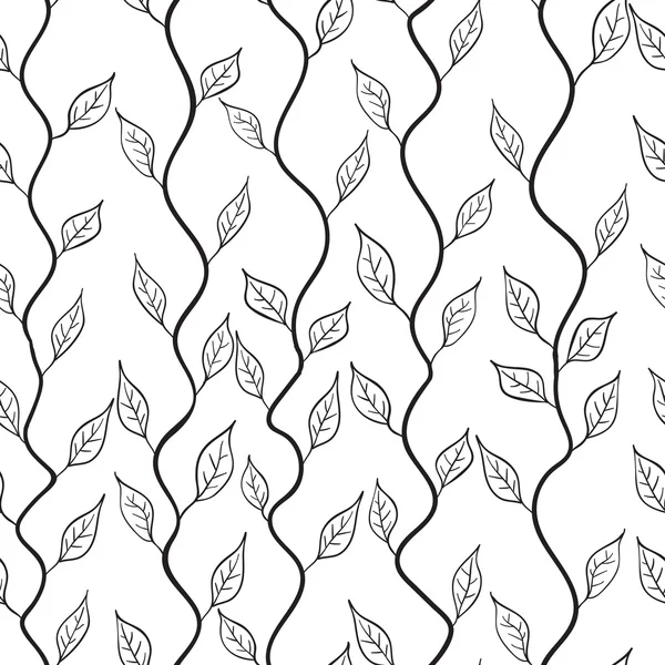 Vector A seamless pattern with leaf 1 — Stock Vector