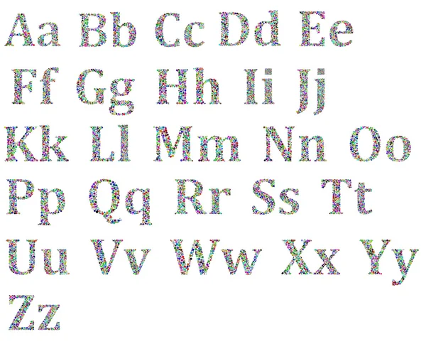 Vektoralphabet gesetzt Bild 22 — Stockvektor