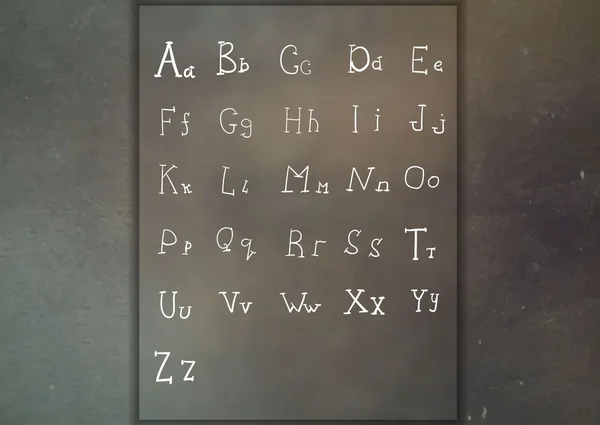 Ручной рисунок текстурированных векторных букв ABC . — стоковый вектор