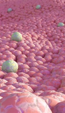 arka plan ile bakteri. EPS 10