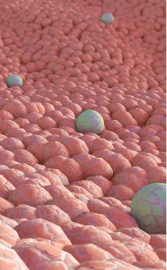 arka plan ile bakteri. EPS 10