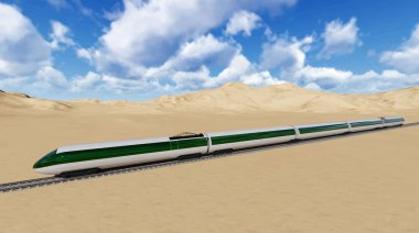 Modern high speed trains Vector image train 1