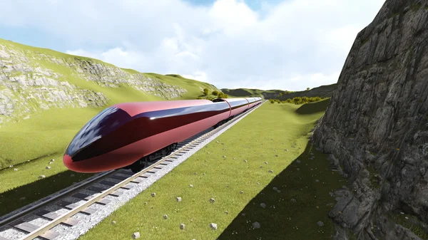 Modern yüksek hızlı trenler 2 — Stok fotoğraf