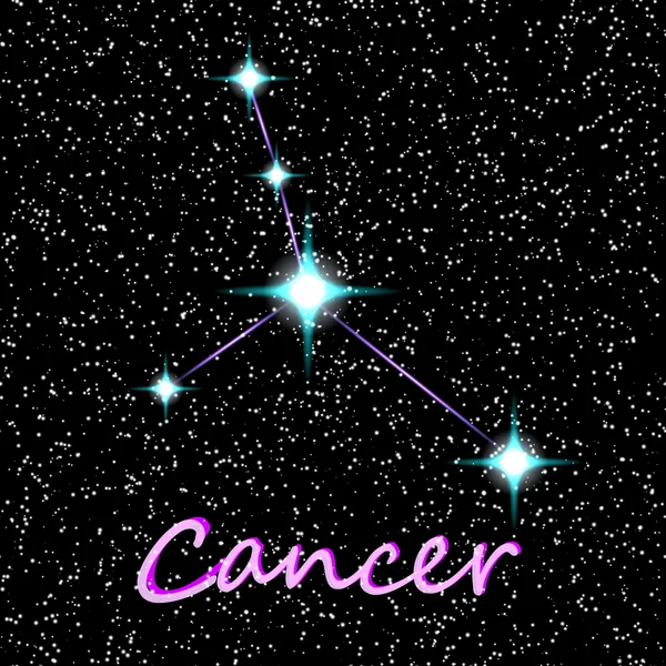 Constelaciones sin costura cáncer Vector — Archivo Imágenes Vectoriales