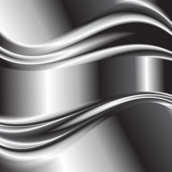 Abstracte achtergrond, metallic zilver vector — Stockvector