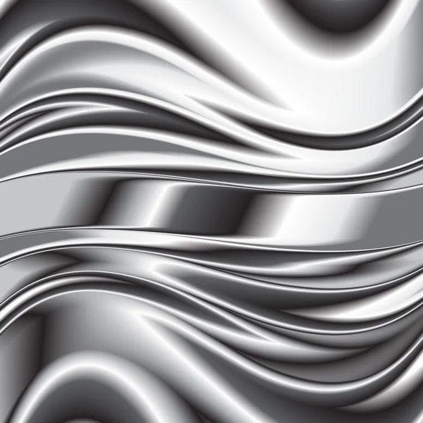 Abstracte achtergrond, metallic zilver vector — Stockvector