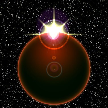 Vektör toprak ve güneş resim