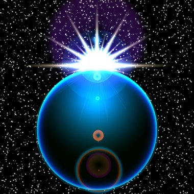 Vektör toprak ve güneş resim