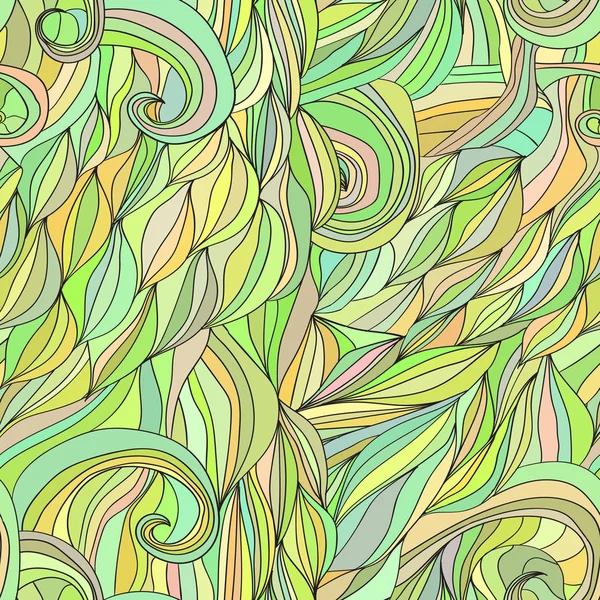 Ondas de pelo de color fondo abstracto — Vector de stock