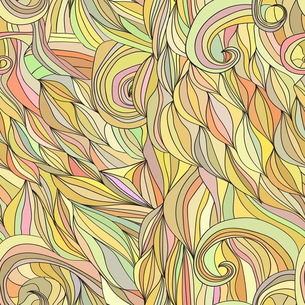Цветные волны волос абстрактный фон — стоковый вектор