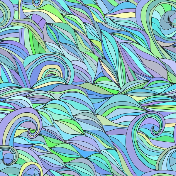 Gekleurd haar golven abstracte achtergrond — Stockvector
