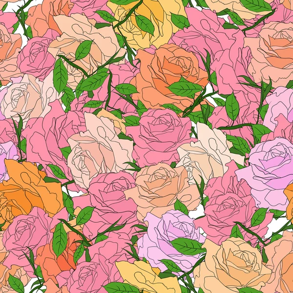 Fondo abstracto de flores. Vector — Archivo Imágenes Vectoriales