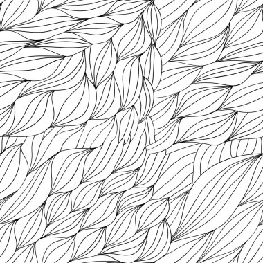 vektör desen Saç dalgaların