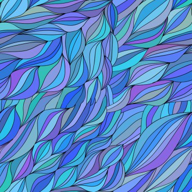 vektör desen Saç dalgaların