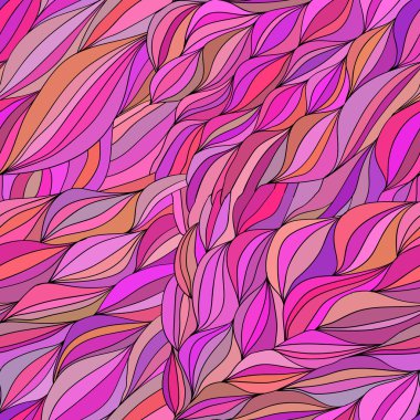 vektör desen Saç dalgaların