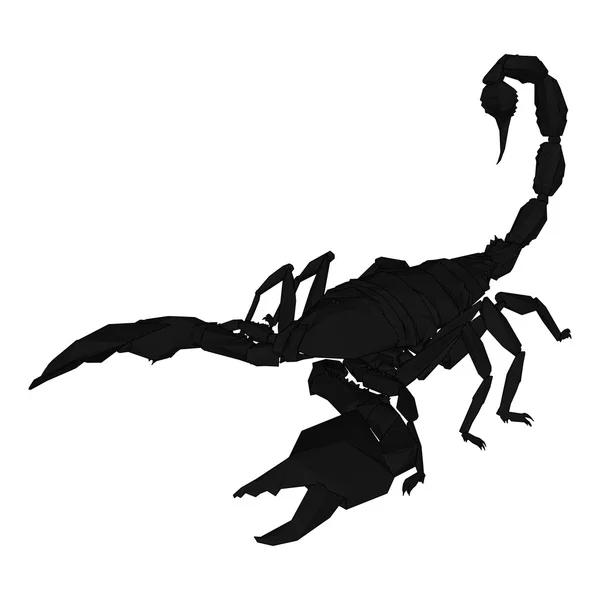 Scorpion abstrait isolé sur un fond blanc — Image vectorielle