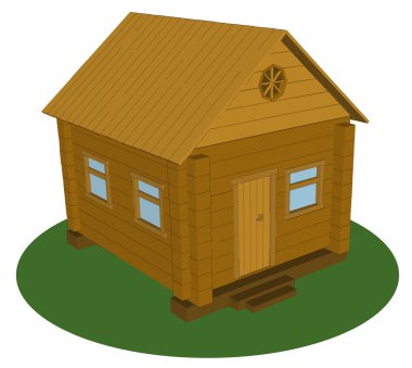 Güzel bir köy vektör çizim