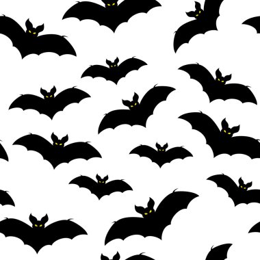 yarasa siluet siyah, vektör