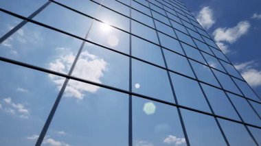 Cam pencereleri temizleyin, bina 4K