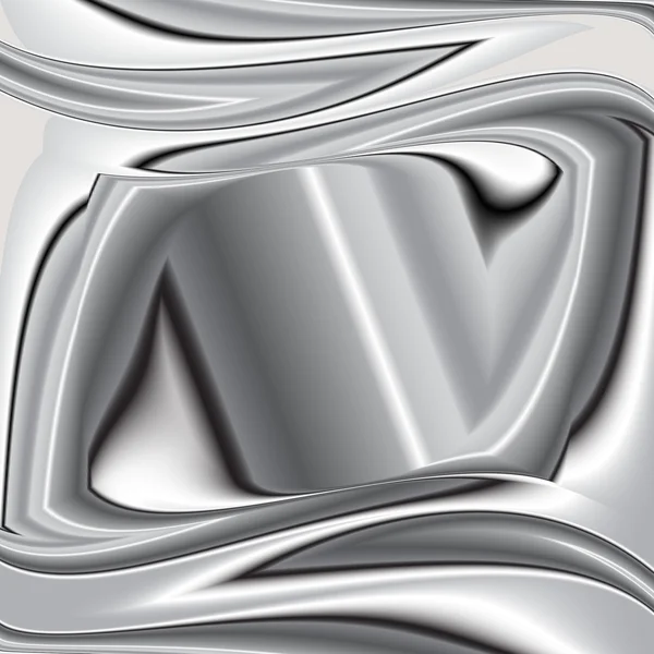 Grijze achtergrond vector overlapping 3d grafische metal — Stockvector