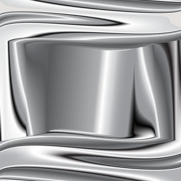 Grijze achtergrond vector overlapping 3d grafische metal — Stockvector