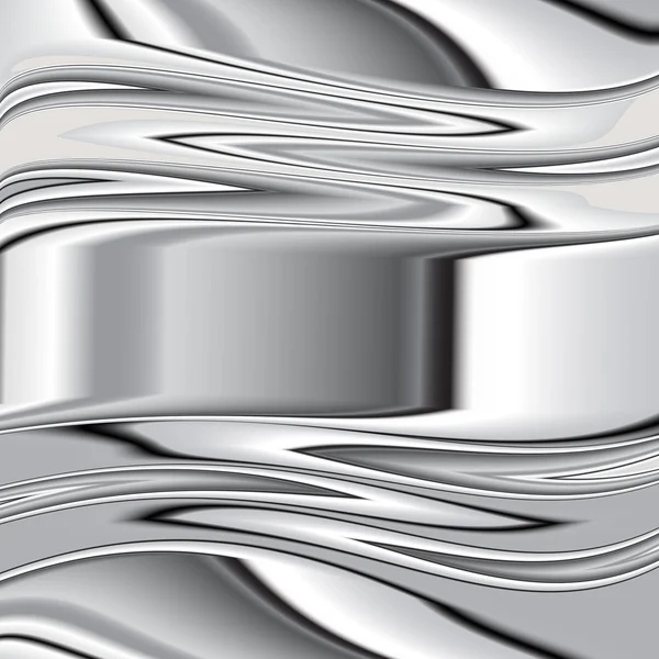 Grijze achtergrond vector overlapping 3d grafische metal — Stockvector