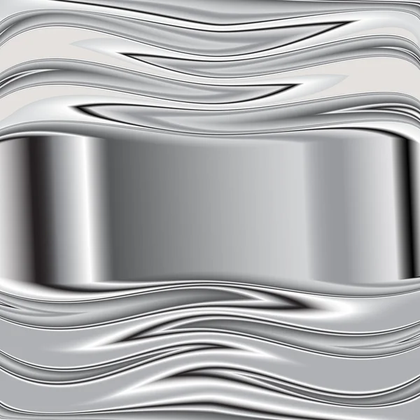 Gris fond vectoriel chevauchement 3d métal graphique — Image vectorielle