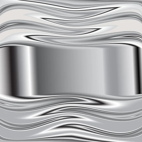 Grijze achtergrond vector overlapping 3d grafische metal — Stockvector