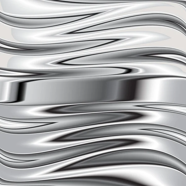 Grijze achtergrond vector overlapping 3d grafische metal — Stockvector