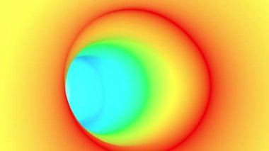 Renkli gökkuşağı dairesi yuvarlak tünel sonsuz 4k döngü yapabilir