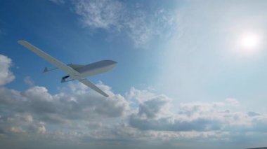 Gökyüzündeki İHA gözlemcisi Güneş 'i bulutlandırıyor.