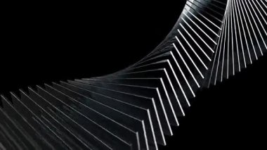 Siyah cam bükülmüş bg sonsuz döngü 4k