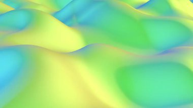 Yeşil sarı dalga tepeleri 4k 'yi döndürebilir.