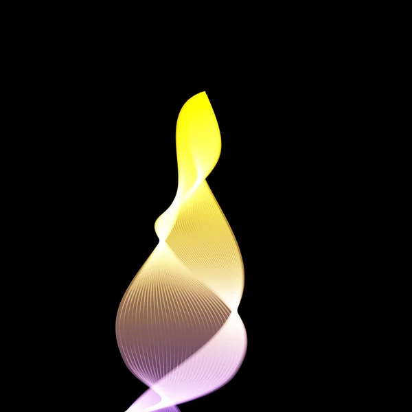 Abstract vector flame — Stock Vector