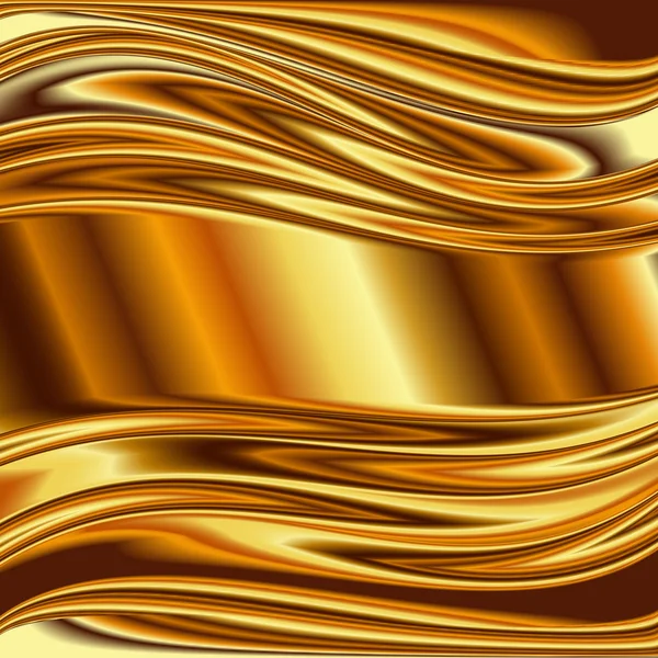 Metall bakgrund, guld borstad metall — Stock vektor