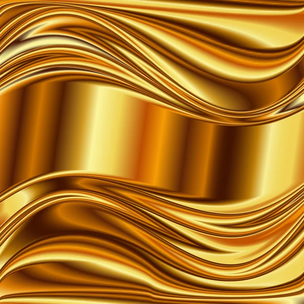 Metal background, gold brushed metallic — Stock Vector