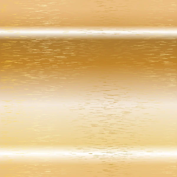 Fond doré Rayure métallique vectorielle — Image vectorielle
