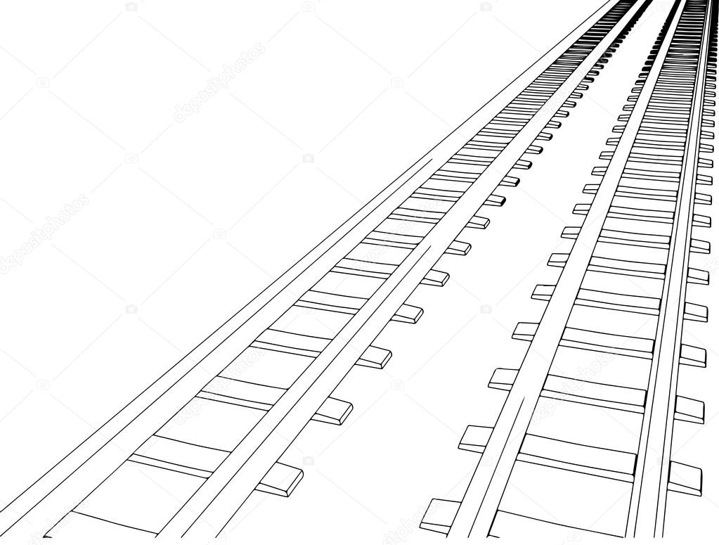 Railway vector illustration.