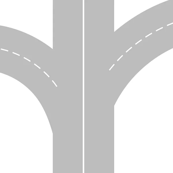 Vektor Illustration der kurvenreichen abstrakten Straße — Stockvektor