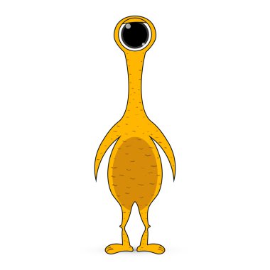 sevimli çizgi canavar